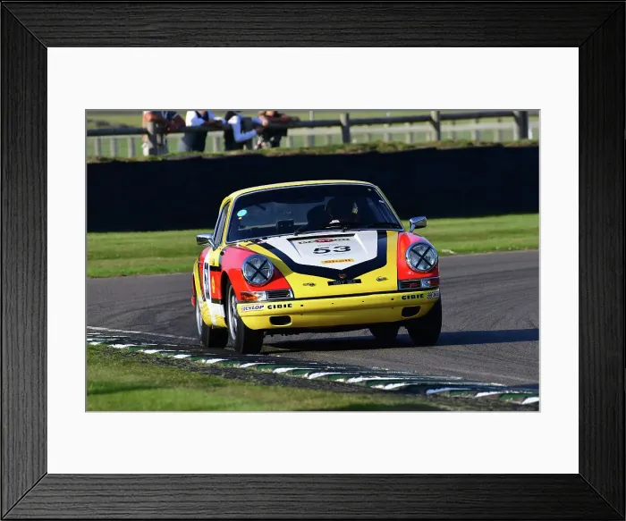 Framed Print : CJ13 3228 Johnny Mowlem, Christian Coll Englund, Porsche 911