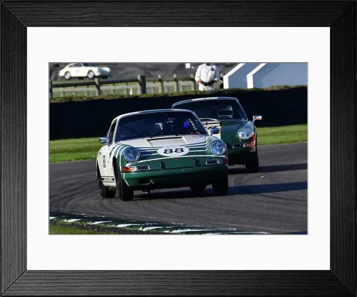 Framed Print : CJ13 3231 Steve Osborne, Chris Ward, Porsche 911