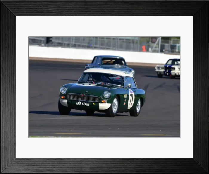 Framed Print : CJ12 2863 Geoff Gouriet, MG B Framed Print : CJ12 2863 Geoff Gouriet, MG B