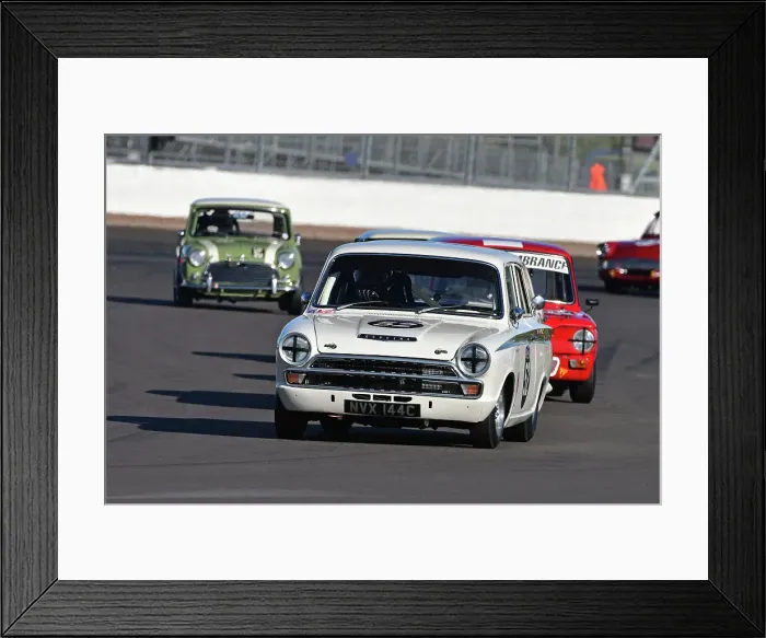 Framed Print : CJ12 2879 Mike Stephenson, Ford Lotus Cortina