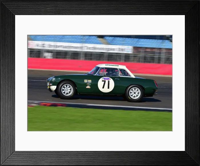 Framed Print : CJ12 2934 Geoff Gouriet, MG B Framed Print : CJ12 2934 Geoff Gouriet, MG B