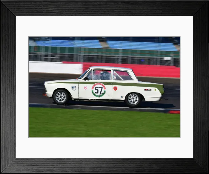 Framed Print : CJ12 2986 David Hall, Ford Lotus Cortina