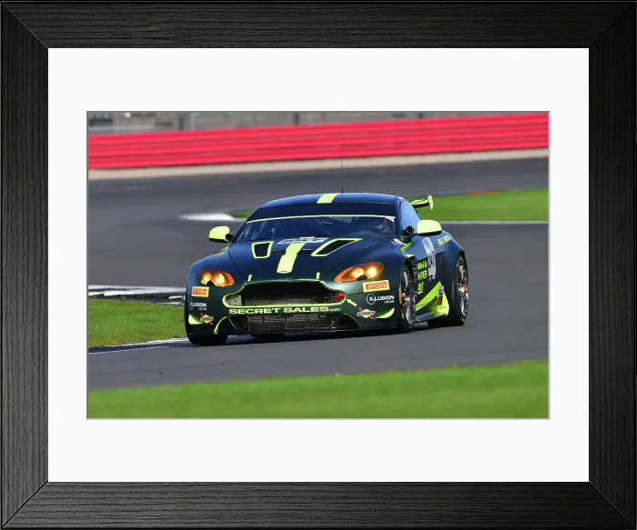 Framed Print : CJ12 3319 Chris Griffin, Aston Martin Vantage GT4 Framed Print : CJ12 3319 Chris Griffin, Aston Martin Vantage GT4