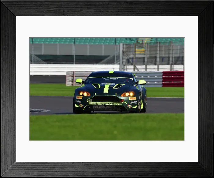Framed Print : CJ12 3336 Chris Griffin, Aston Martin Vantage GT4 Framed Print : CJ12 3336 Chris Griffin, Aston Martin Vantage GT4