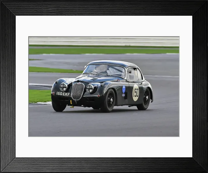 Framed Print : CM34 3989 Claire Keith-Lucas, Chris Keith-Lucas, Jaguar XK150S FHC