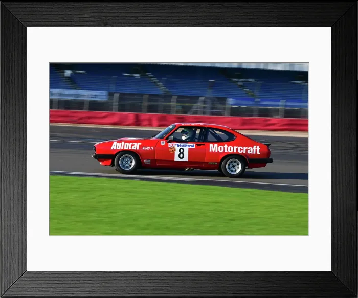 Framed Print : CJ12 4208 Mike Whitaker Snr, Mike Whitaker, Ford Capri