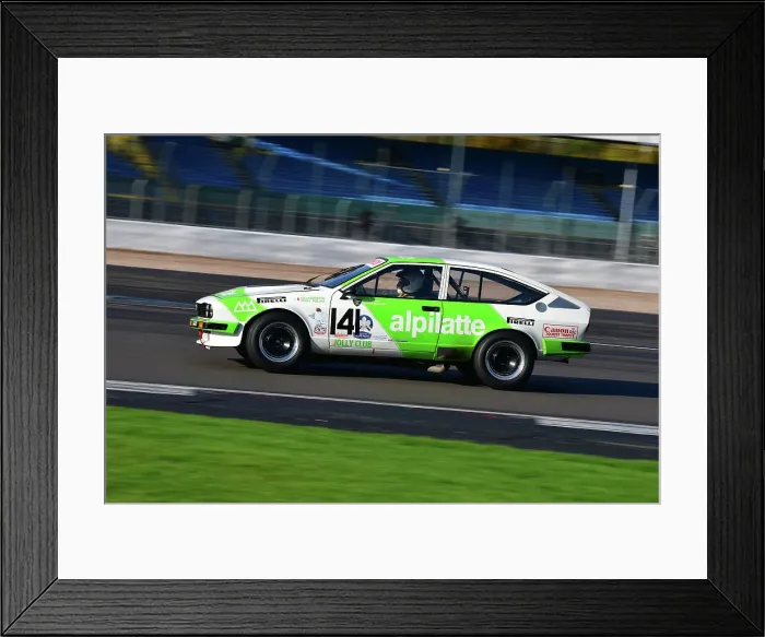 Framed Print : CJ12 4261 Paul Clayson, Chris Snowdon, Alfa Romeo GTV6