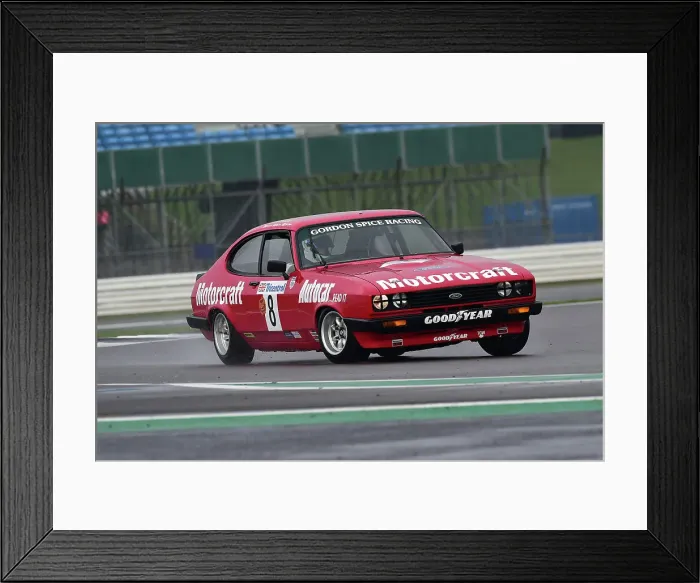 Framed Print : CM34 3664 Mike Whitaker Snr, Mike Whitaker, Ford Capri