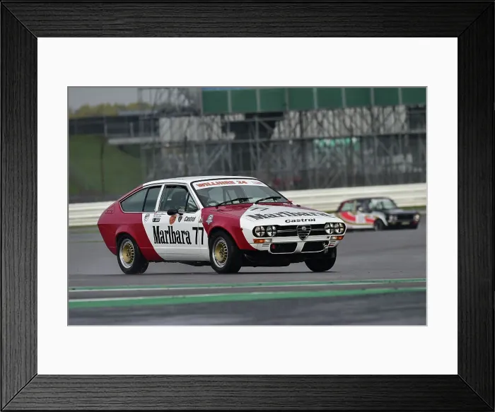 Framed Print : CM34 3682 James Gibbons, Alex Jupe, Alfa Romeo Alfetta GTV