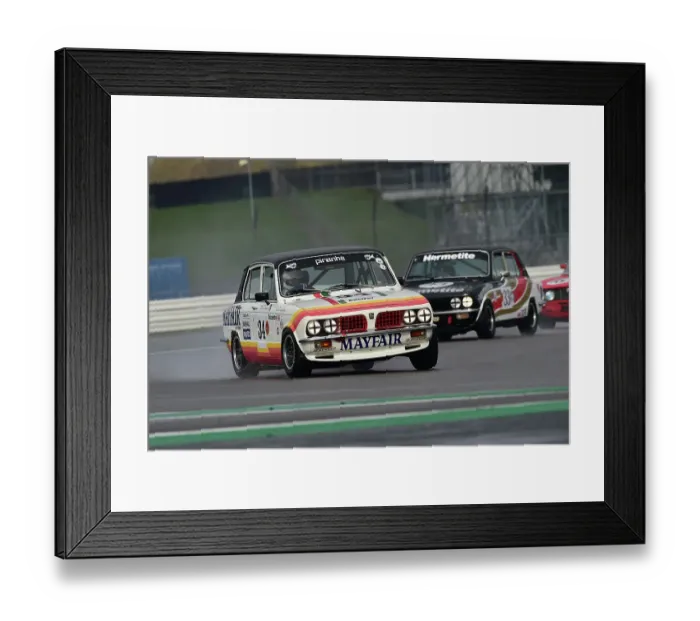 Framed Print : CM34 3684 Tim Clarke, Ken Clarke, Triumph Dolomite Sprint