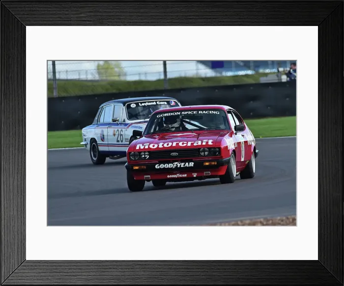Framed Print : CM34 3881 Mike Whitaker Snr, Mike Whitaker, Ford Capri