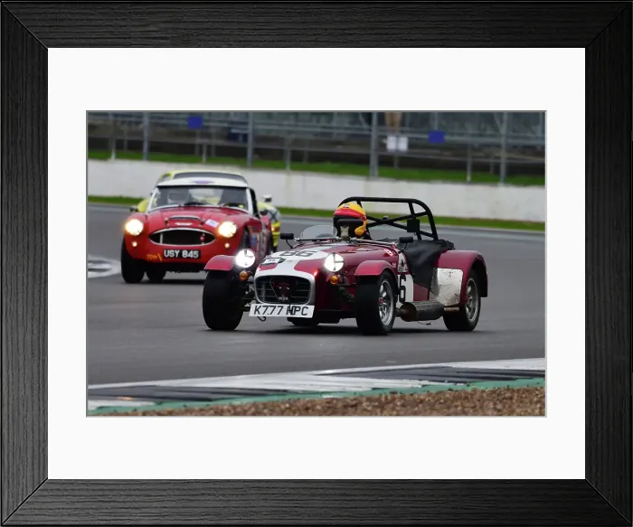 Framed Print : CJ13 4298 John Lyon, Caterham Super Seven HPC Framed Print : CJ13 4298 John Lyon, Caterham Super Seven HPC