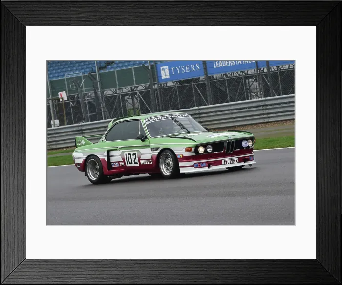 Framed Print : CM35 2311 Alex Ames, BMW 3 litre CSL Framed Print : CM35 2311 Alex Ames, BMW 3 litre CSL