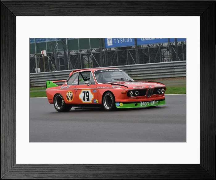 Framed Print : CM35 2312 Patrick Blakeney-Edwards, BMW 3 litre CSL