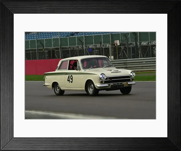 Framed Print : CM35 2333 Oliver Nuthall, Ford Lotus Cortina Mk1 Framed Print : CM35 2333 Oliver Nuthall, Ford Lotus Cortina Mk1
