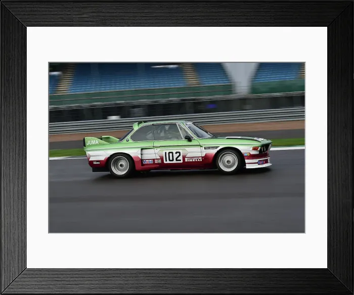 Framed Print : CM35 2348 Alex Ames, BMW 3 litre CSL Framed Print : CM35 2348 Alex Ames, BMW 3 litre CSL