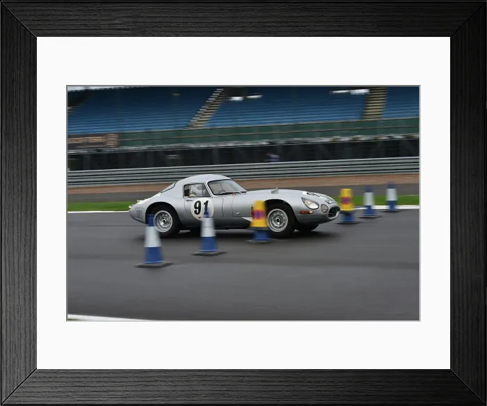 Framed Print : CM35 2370 Frederick Harper, Jaguar E-Type Low Drag