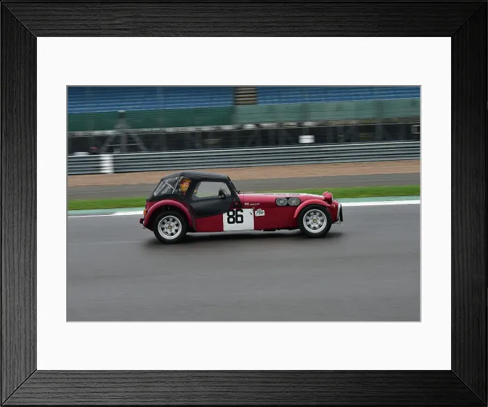 Framed Print : CM35 2605 John Lyon, Caterham Super Seven HPC Framed Print : CM35 2605 John Lyon, Caterham Super Seven HPC