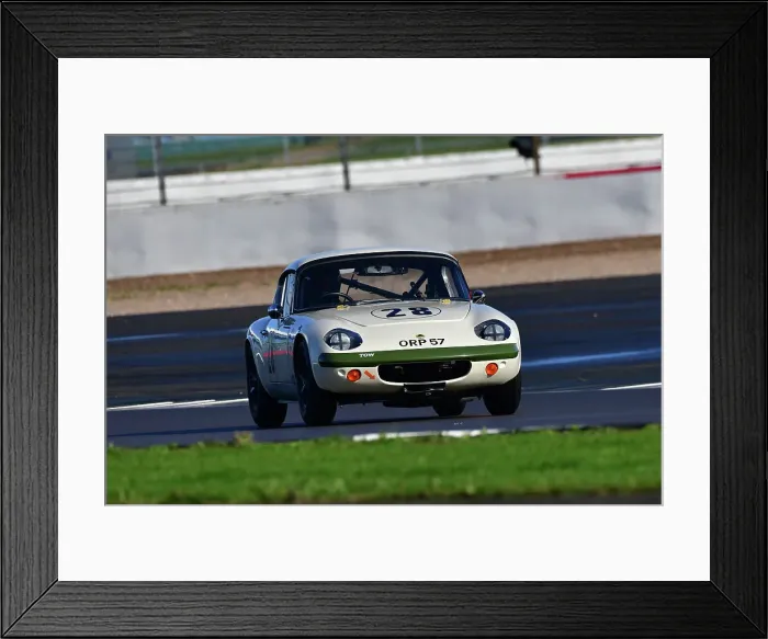 Framed Print : CJ12 3114 Richard Baxter, Scott Mansell, Lotus Elan 26R