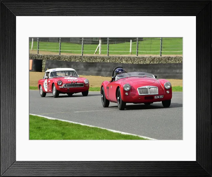Framed Print : CM35 2708 John Pearson, MG A, Noel Leonard, MG B Roadster Framed Print : CM35 2708 John Pearson, MG A, Noel Leonard, MG B Roadster