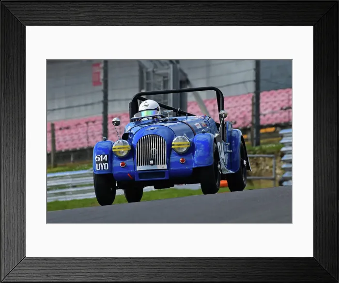 Framed Print : CJ13 4516 Tony Kilby, Morgan Plus 4 Framed Print : CJ13 4516 Tony Kilby, Morgan Plus 4