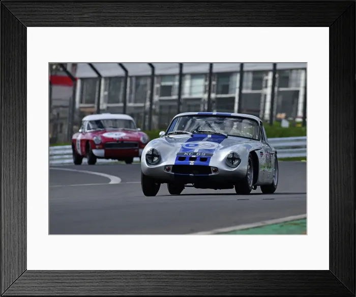 Framed Print : CJ13 4562 Robert Cull, TVR Grantura Mk 111 Framed Print : CJ13 4562 Robert Cull, TVR Grantura Mk 111