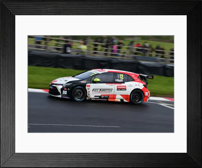 Framed Print : CJ13 8400 Rob Huff, Toyota Corolla GR Sport, Toyota Gazoo Racing UK