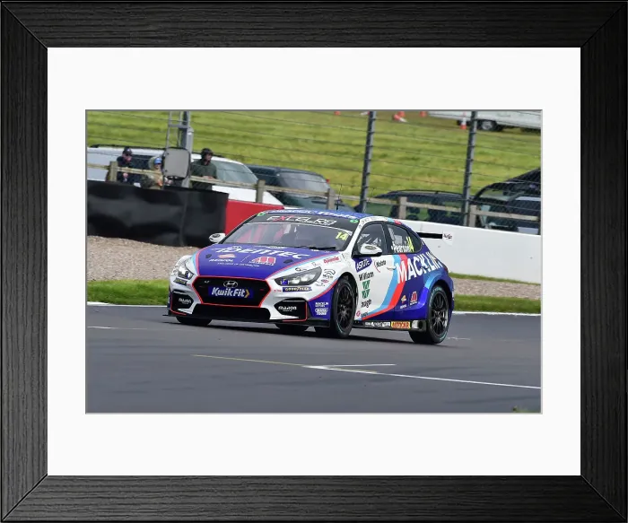 Framed Print : CM35 4827 Ronan Pearson, Hyundai i30N, Team Bristol Street Motors