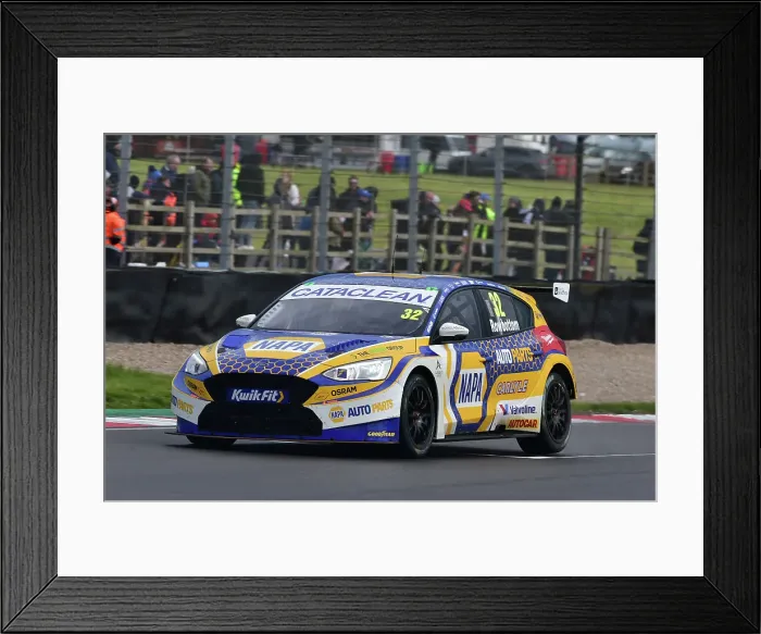 Framed Print : CM35 4838 Daniel Rowbottom, Ford Focus ST, NAPA Framed Print : CM35 4838 Daniel Rowbottom, Ford Focus ST, NAPA