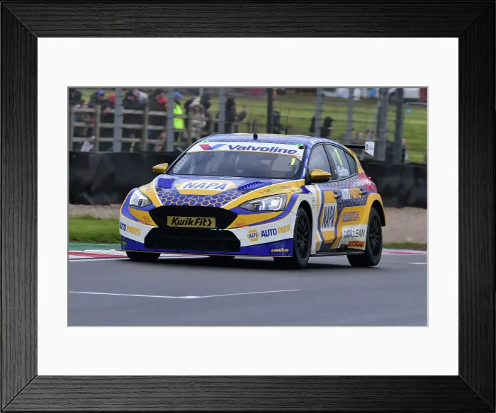 Framed Print : CM35 4844 Ashley Sutton, Ford Focus ST, NAPA Racing UK Framed Print : CM35 4844 Ashley Sutton, Ford Focus ST, NAPA Racing UK