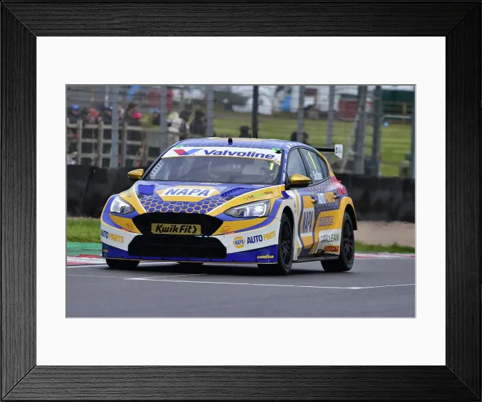 Framed Print : CM35 4862 Ashley Sutton, Ford Focus ST, NAPA Racing UK Framed Print : CM35 4862 Ashley Sutton, Ford Focus ST, NAPA Racing UK