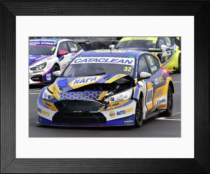 Framed Print : CM35 4887 Daniel Rowbottom, Ford Focus ST, NAPA Framed Print : CM35 4887 Daniel Rowbottom, Ford Focus ST, NAPA