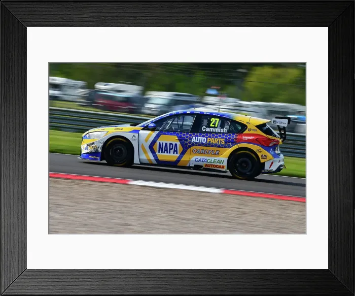 Framed Print : CJ13 8579 Dan Cammish, Ford Focus ST, NAPA Racing UK Framed Print : CJ13 8579 Dan Cammish, Ford Focus ST, NAPA Racing UK