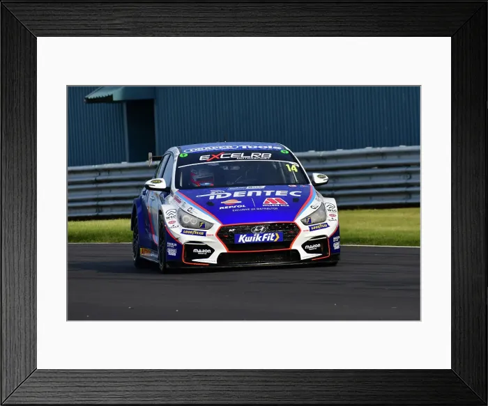 Framed Print : CJ13 8858 Ronan Pearson, Hyundai i30N, Team Bristol Street Motors