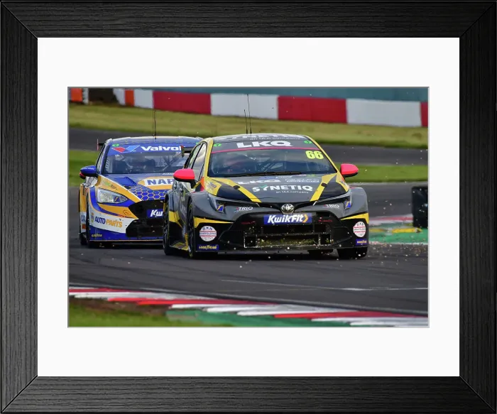 Framed Print : CJ13 9084 Josh Cook, Toyota Corolla GR Sport, LKQ Euro Car Parts with SYNETIQ