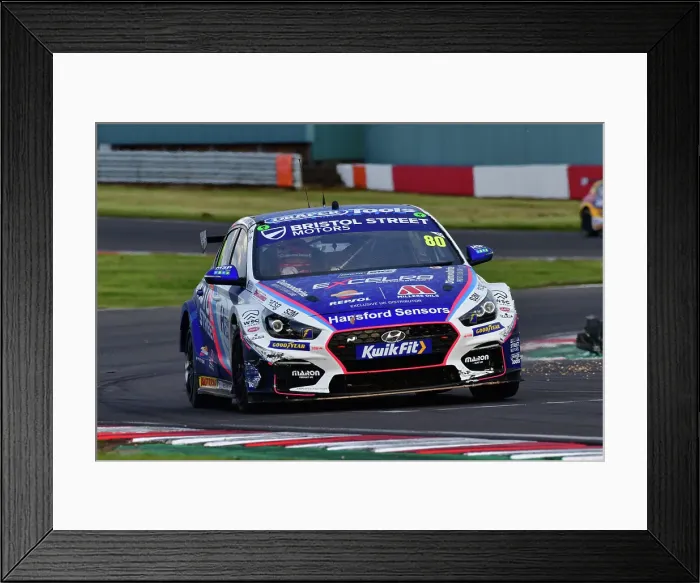 Framed Print : CJ13 9148 Tom Ingram, Hyundai i30N, Team Bristol Street Motors Framed Print : CJ13 9148 Tom Ingram, Hyundai i30N, Team Bristol Street Motors