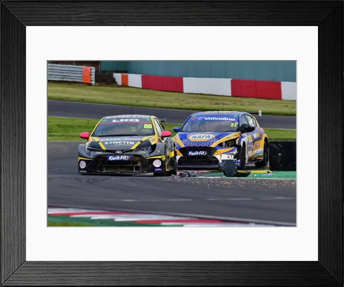 Framed Print : CJ13 9189 Josh Cook, Toyota Corolla GR Sport, LKQ Euro Car Parts with SYNETIQ