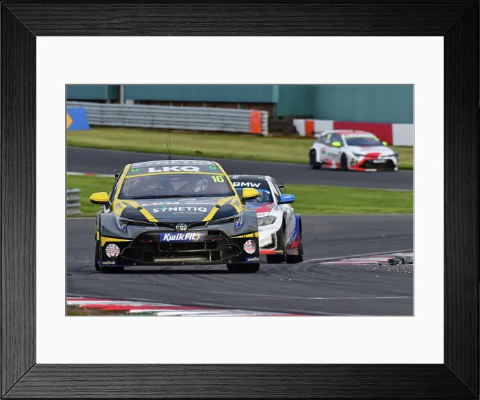 Framed Print : CJ13 9202 Aiden Moffat, Toyota Corolla GR Sport, LKQ Euro Car Parts with SYNETIQ