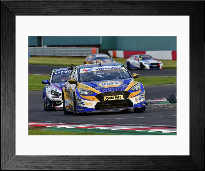 Framed Print : CJ13 9204 Ashley Sutton, Ford Focus ST, NAPA Racing UK Framed Print : CJ13 9204 Ashley Sutton, Ford Focus ST, NAPA Racing UK