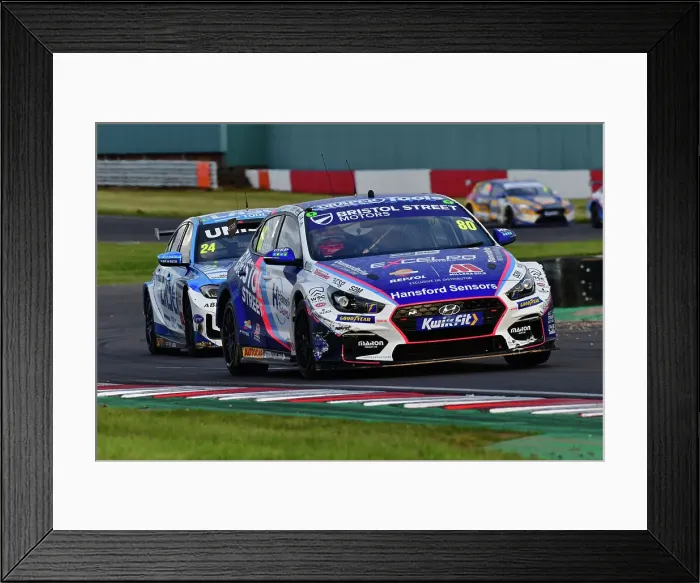 Framed Print : CJ13 9205 Tom Ingram, Hyundai i30N, Team Bristol Street Motors Framed Print : CJ13 9205 Tom Ingram, Hyundai i30N, Team Bristol Street Motors