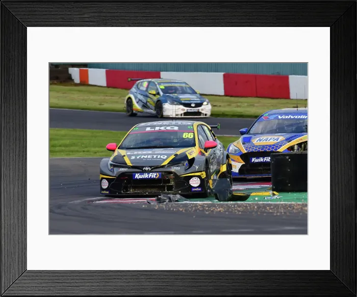 Framed Print : CJ13 9210 Josh Cook, Toyota Corolla GR Sport, LKQ Euro Car Parts with SYNETIQ