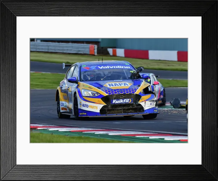 Framed Print : CJ13 9211 Dan Cammish, Ford Focus ST, NAPA Racing UK Framed Print : CJ13 9211 Dan Cammish, Ford Focus ST, NAPA Racing UK