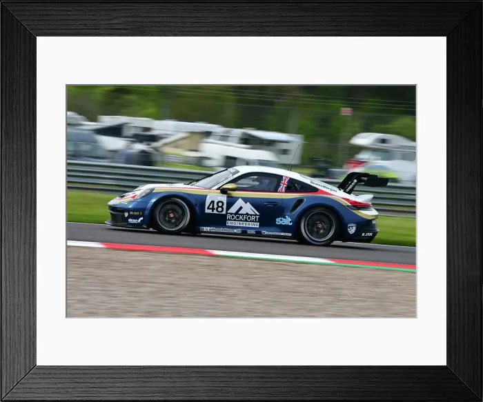 Framed Print : CJ13 8509 Ollie Jackson, Porsche 911 GT3 Cup, JTR