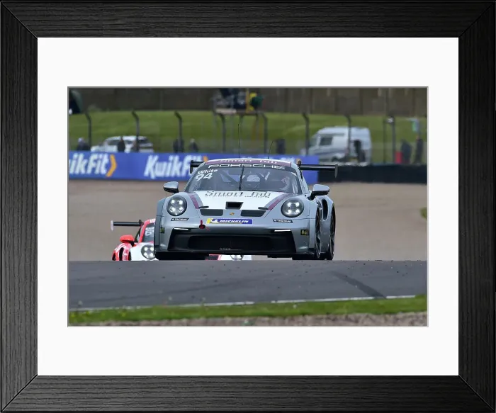 Framed Print : CM35 4942 Oliver White, Porsche 911 GT3 Cup, Eden Race Drive