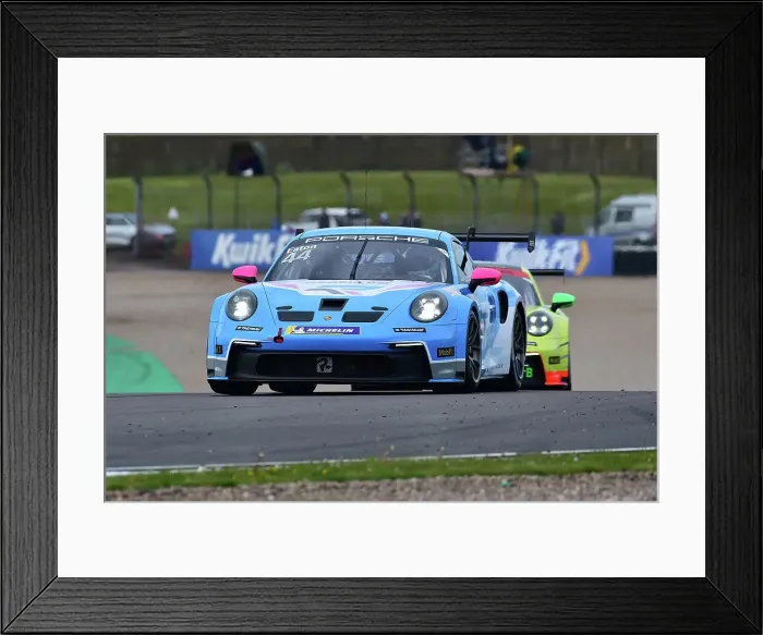 Framed Print : CM35 4954 Abbie Eaton, Porsche 911 GT3 Cup, Rebelleo Motorsport