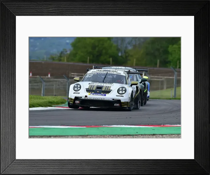 Framed Print : CM35 5056 George Gamble, Porsche 911 GT3 Cup, Rosland Gold by Century Motorsport Framed Print : CM35 5056 George Gamble, Porsche 911 GT3 Cup, Rosland Gold by Century Motorsport