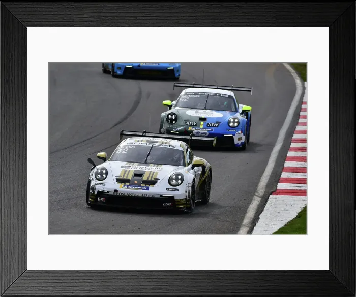 Framed Print : CM35 5088 George Gamble, Porsche 911 GT3 Cup, Rosland Gold by Century Motorsport Framed Print : CM35 5088 George Gamble, Porsche 911 GT3 Cup, Rosland Gold by Century Motorsport