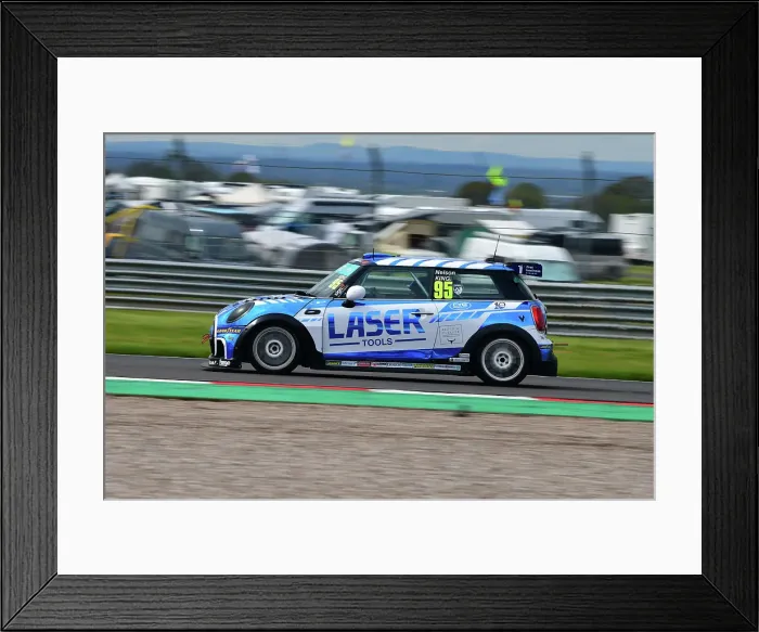 Framed Print : CJ13 8473 Nelson King, Mini JCW, Laser Tools Racing Framed Print : CJ13 8473 Nelson King, Mini JCW, Laser Tools Racing
