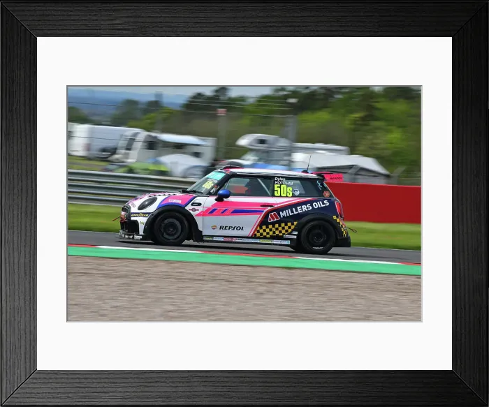 Framed Print : CJ13 8478 Dylan Hotchin, MINI JCW Sport, Jamsport Racing UK Framed Print : CJ13 8478 Dylan Hotchin, MINI JCW Sport, Jamsport Racing UK