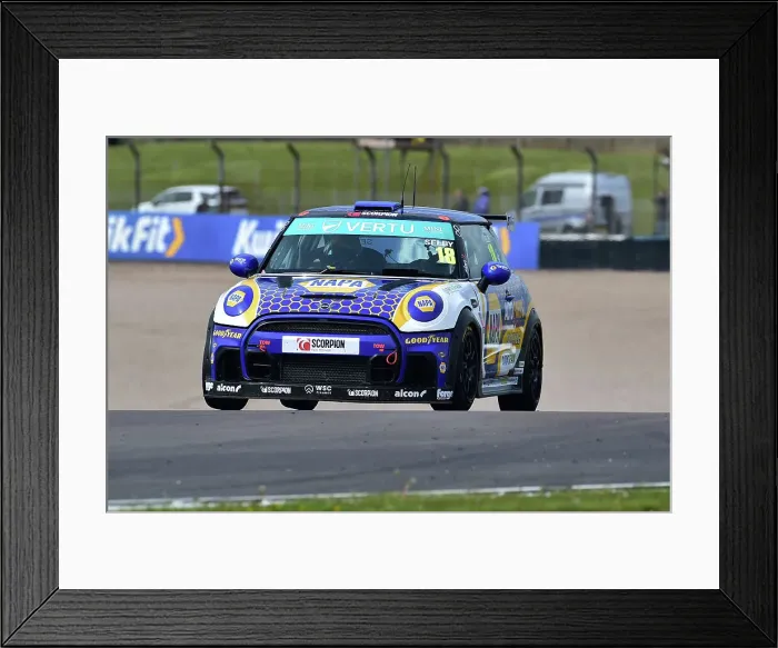 Framed Print : CM35 4898 Lewis Selby, MINI JCW, NAPA Racing UK Framed Print : CM35 4898 Lewis Selby, MINI JCW, NAPA Racing UK